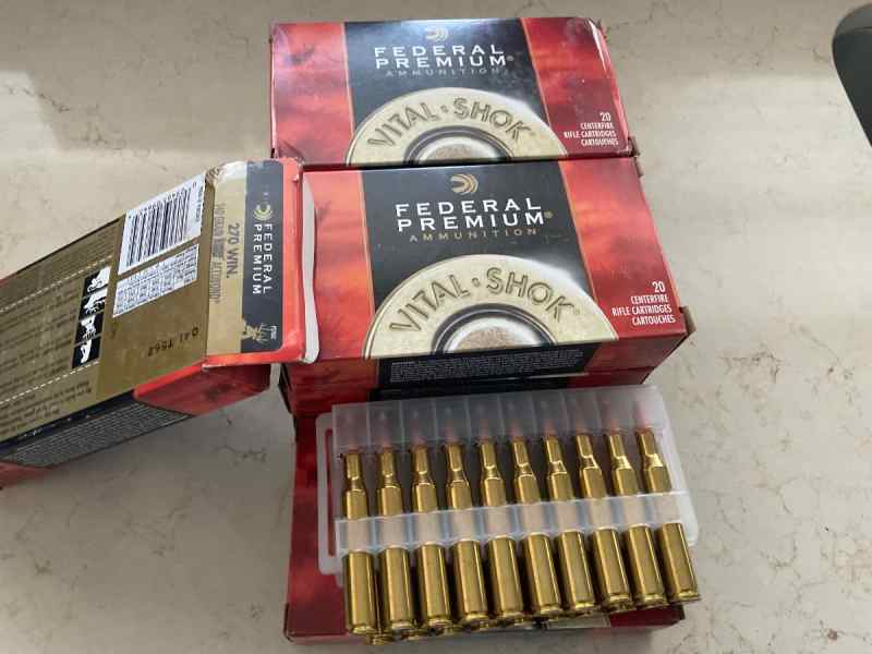 270 Win. Federal Premium 140 gr Nosler Accubond