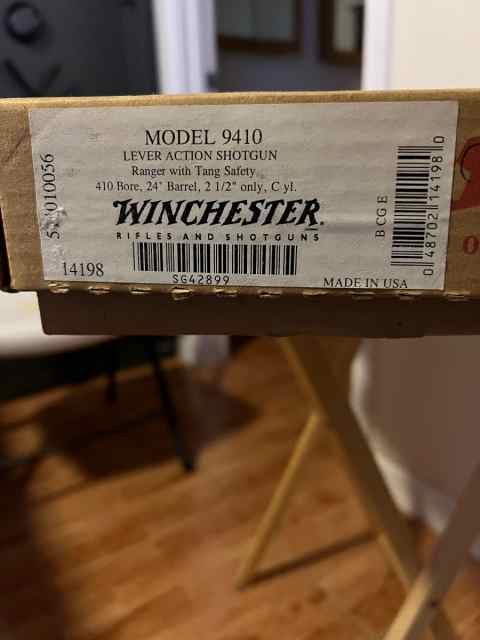 Winchester model 9410 un fired new in box 410gauge