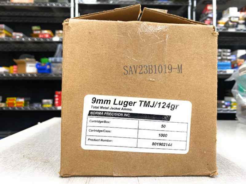 Norma $250.00 for 1000 Rounds 9mm Luger  124 Grain