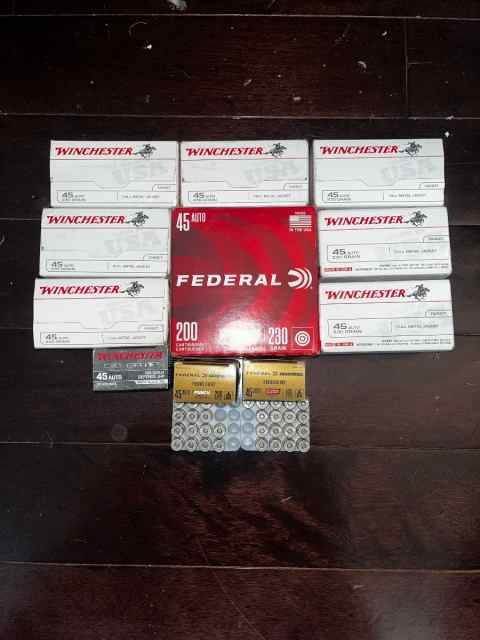 45 ACP FMJ (900 rounds) (51 rounds)Defensive Ammo 