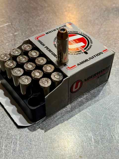 Underwood 45 LC Long colt +P, 250gr HP