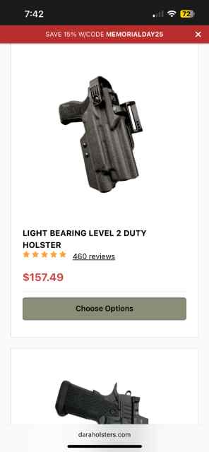  X5 Legion/TLR HL DARA Duty holster 