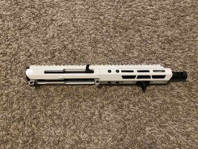 NIB BCA 7.5” 5.56 Upper in White Cerakote 