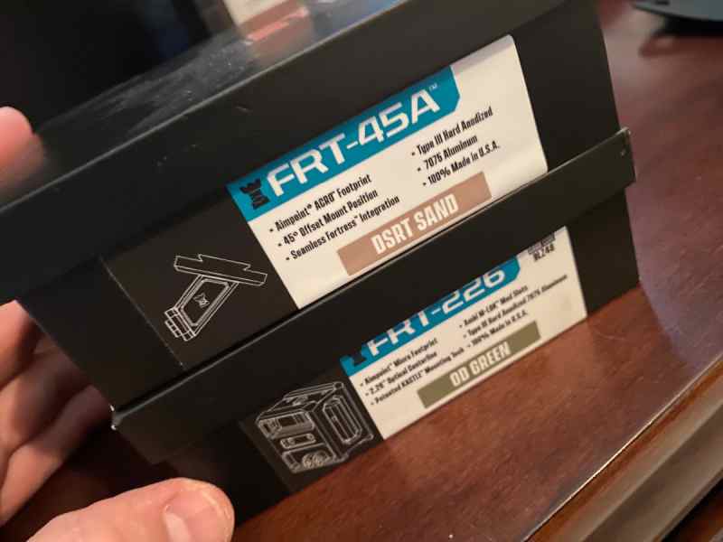 Kastle 226 and 45 off set mounts 