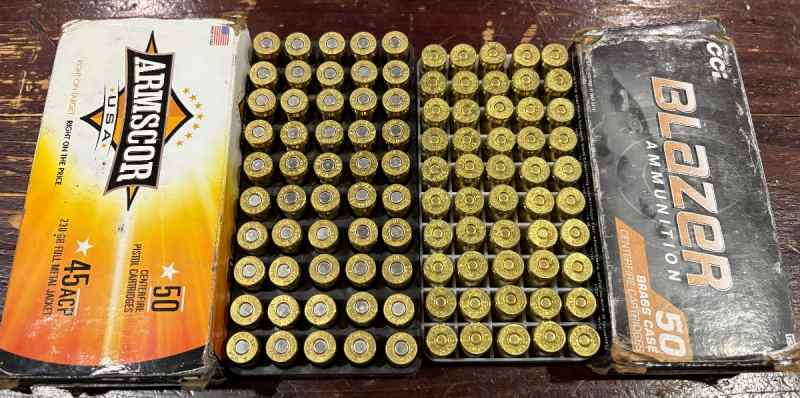 100 Rounds 45 ACP