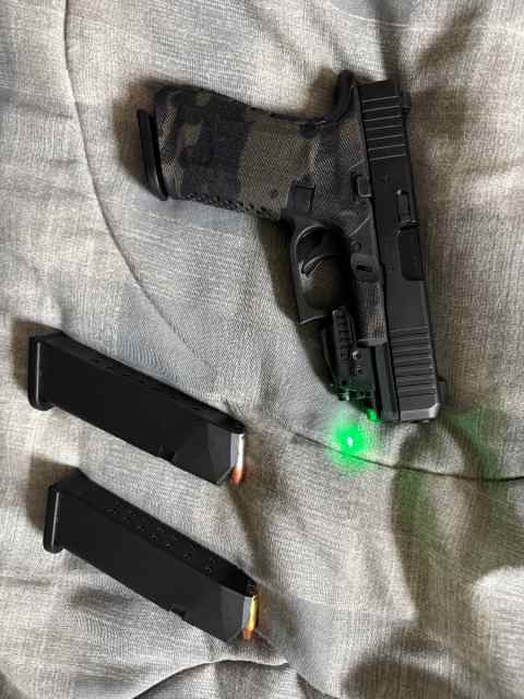 New Glock 45 with TruGlo green laser