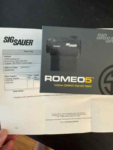 Sig Sauer Romeo 5, brand new direct from Sig.