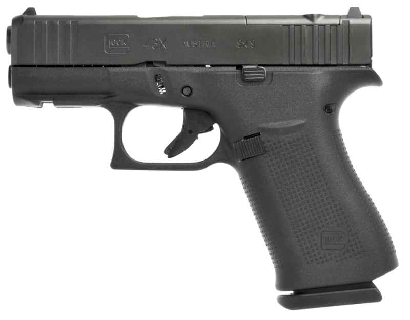 GLOCK G43X MOS COMPACT 9MM LUGER 3.41″ 10+1 BLACK 