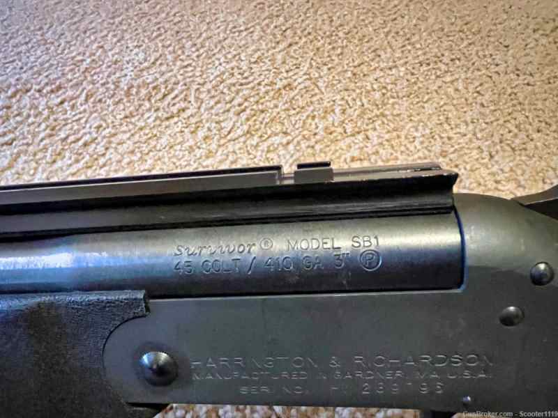 H&amp;R .45 colt survival rifle with Suppressor 