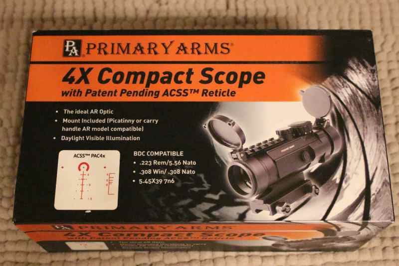 Primary Arms 4x ACSS Compact Prism scope
