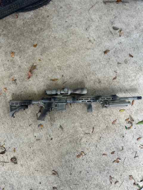 Long range 5.56. Scope, bipod, grip, 3 mags. 650