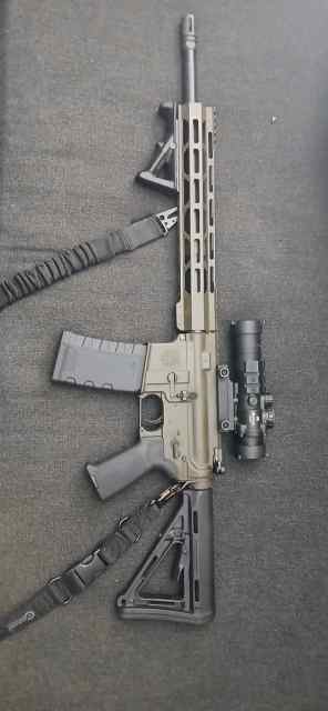 AR15 with extras NICE build TEXT burris scope 