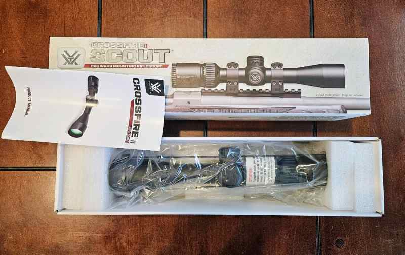 Vortex Crossfire II Scout Scope 2-7x32 $85