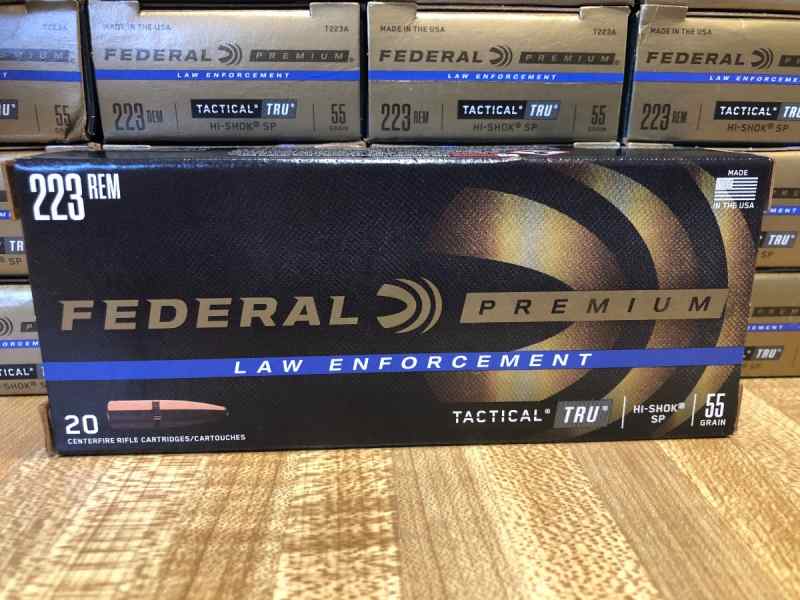 Federal Premium LE Tactical Hi-Shok SP 55 gr