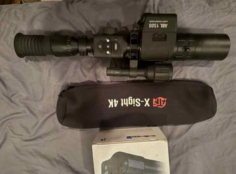 ATN X-Sight 4K Pro 5-20x Smart DayNight Rifle Scope - Black wATN IR850 Rangefi 787303501532