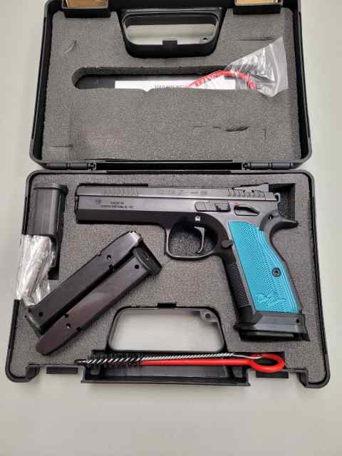 CZ TS 2 Blue Grips