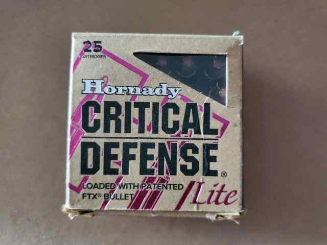 Hornady Critical Defense .38 Special 90 Grain