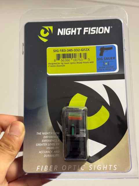 Optic Height Fiber Optic for Sig Sauer P320/P365