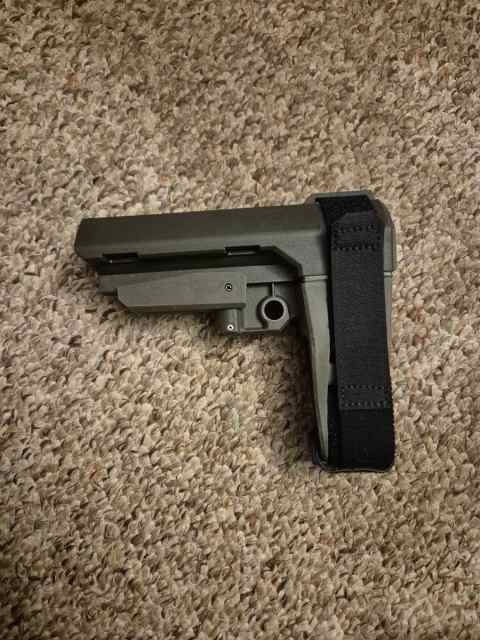 SBA3 OD Green AR Rifle Brace SBA 3 / ODG