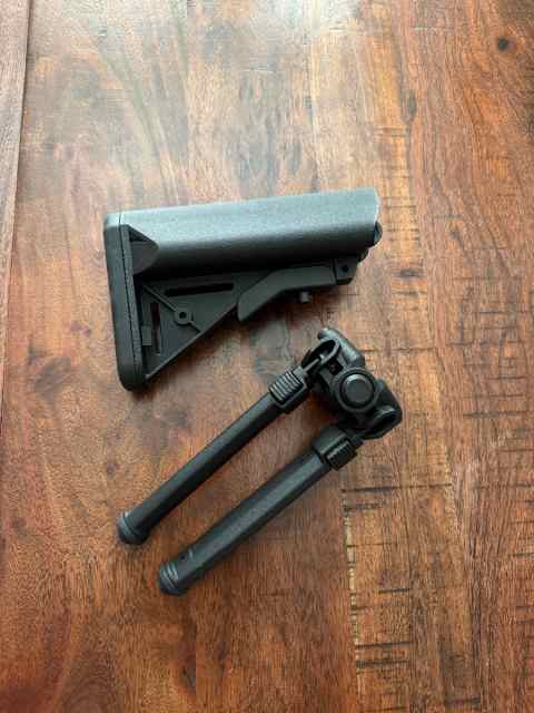 Magpul Adjustable Bipod and B5 SOPMOD Stock