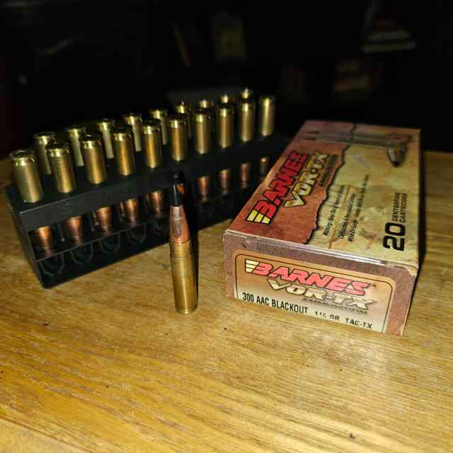 300  Blackout Barnes Vor-tx 110gr ballistic tip 20