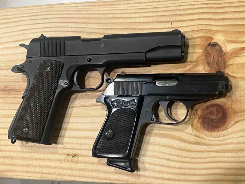 Walther PPK + Auto Ordnance WW2 1911