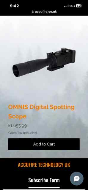 Omnis Digital Spotting Scope 30x-120x magnificatio