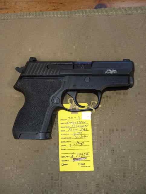 SIGSAUER P224 SAS .40 S&amp;W 2xMAGS &quot;NIB&quot;