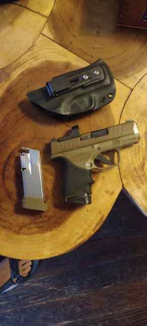 FDE Hellcat OSP with Holster and Ruger ReadyDot