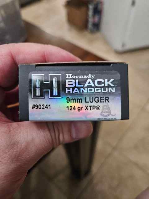 Hornady Black 9mm 124gr JHP