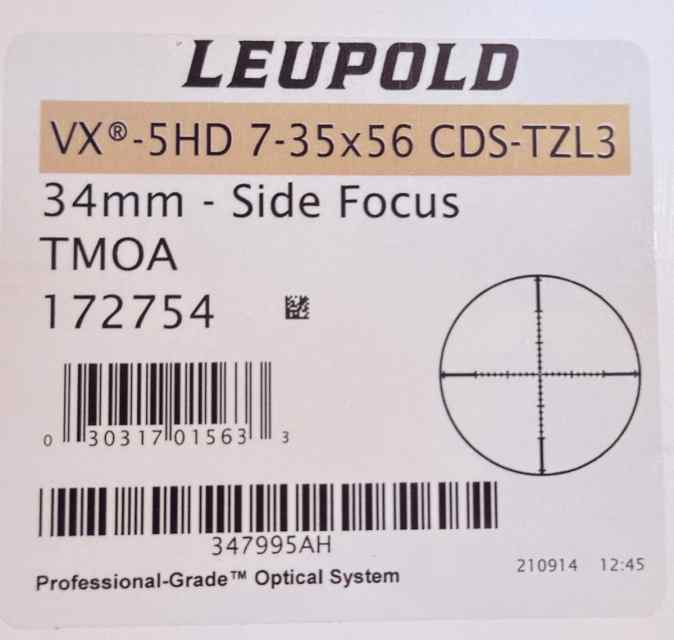 Leupold VX-5HD 7-35x56mm Rifle Scope