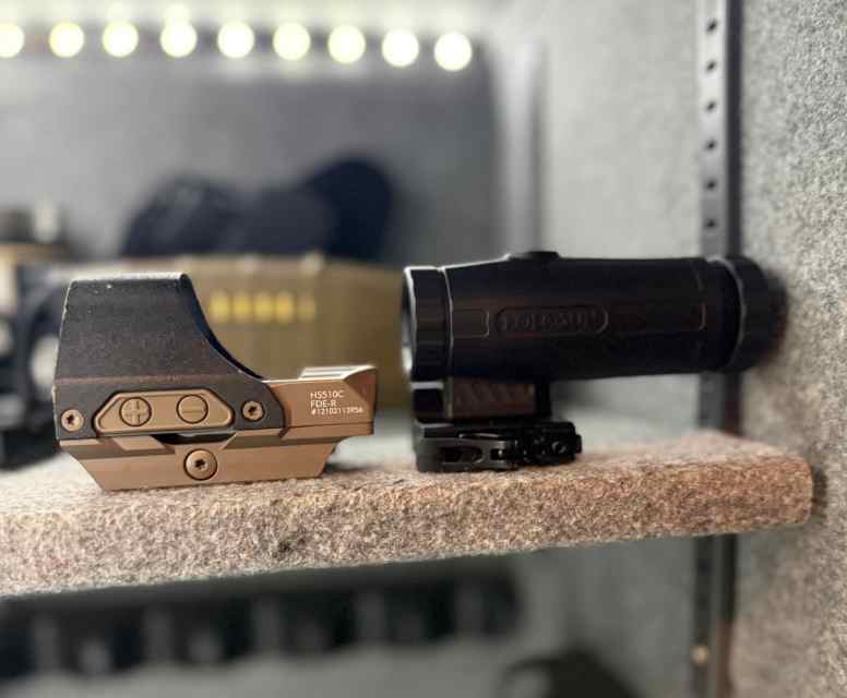 Holosun HS510C Red Dot Open Reflex Sight and HM3X 