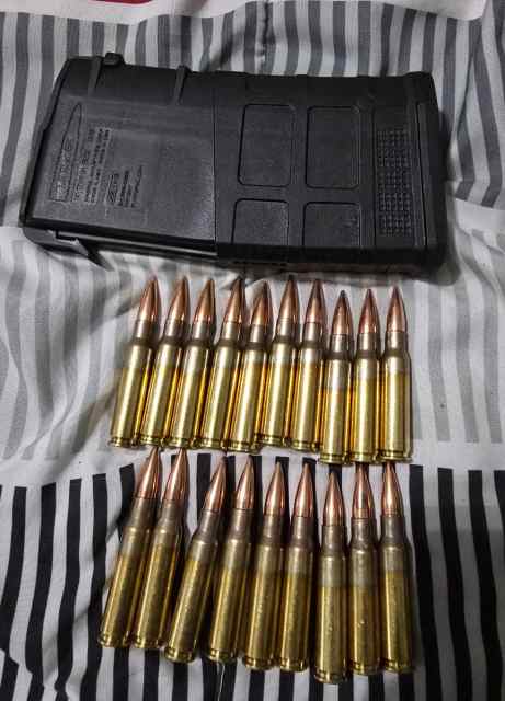 7.62 x 51 mag with 20 rounds