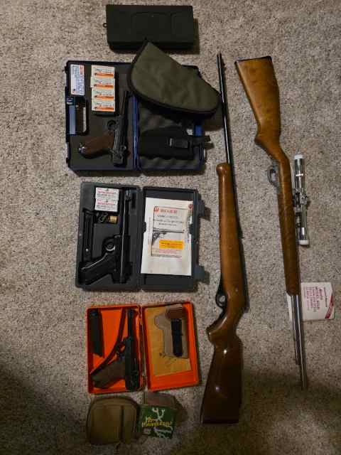 22 LR rifles and pistols for sale, possible trade