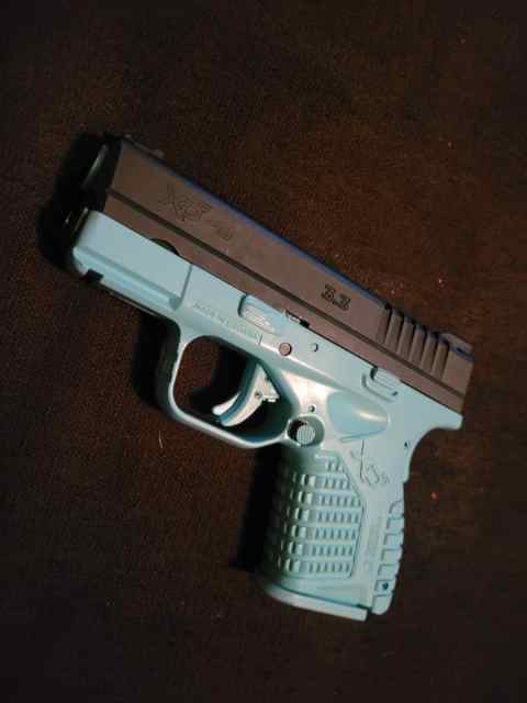 Pk380. And xds in tiffany blue