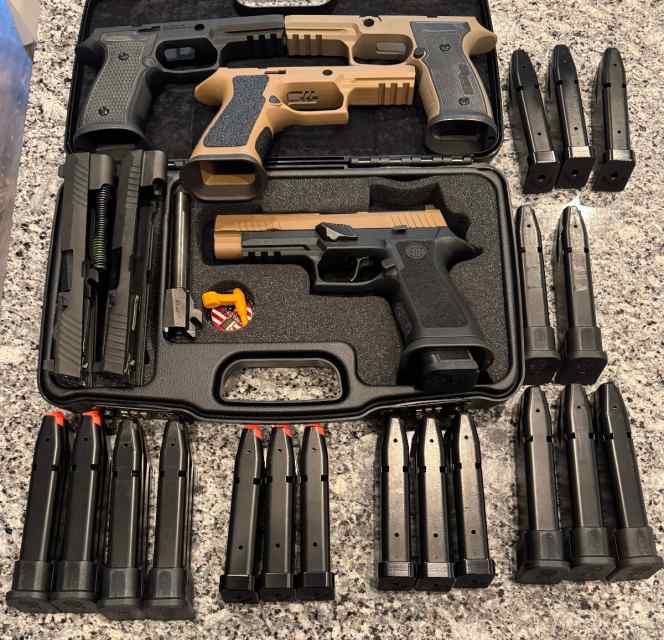 Sig Sauer P320 Three caliber pistol package deal 