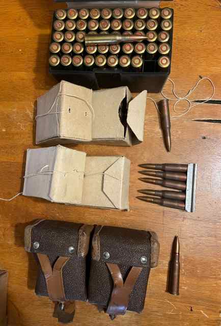 7.62x54R including boxed WW2 Russian - 140 rounds