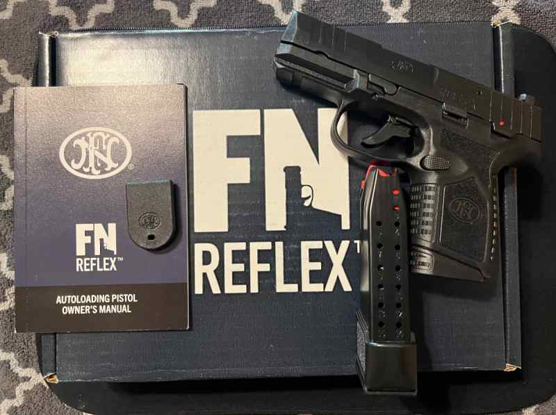 FN Reflex 9MM pistol manual safety 2 Mags NEW
