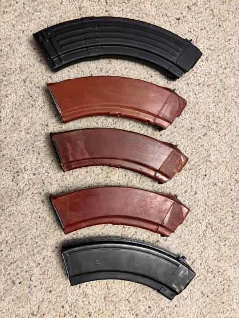 AK47 Bakelite and Steel Magazines