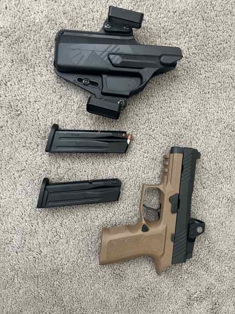 Upgraded Sig p320 with red dot x compact
