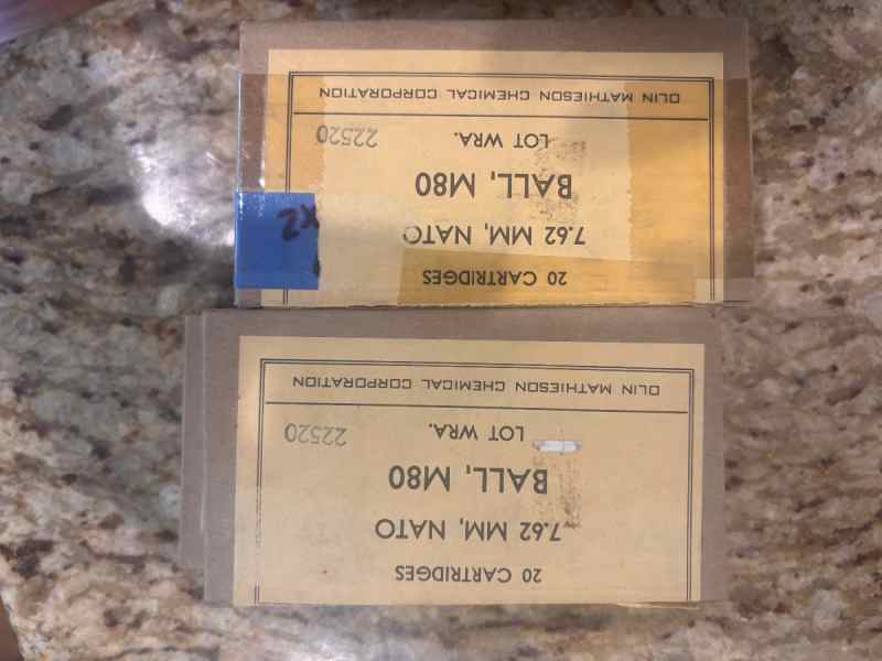 7.62.  .308. FMJ. Ball ammo
